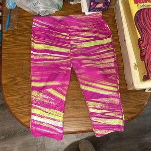Xersion Vibrant Pink and Yellow Leggings